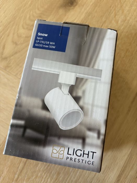 Light Prestige Snow LP-731/1R WH 3x spot biały GU10 + 5x zasilanie