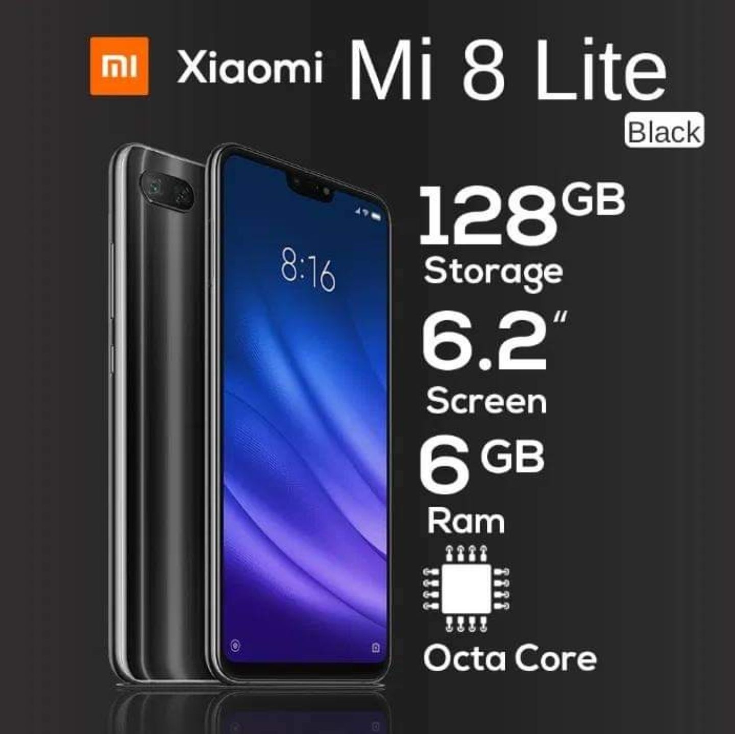 Xiaomi mi 8 Lite em excelente estado 6G RAM 128G Mem interna