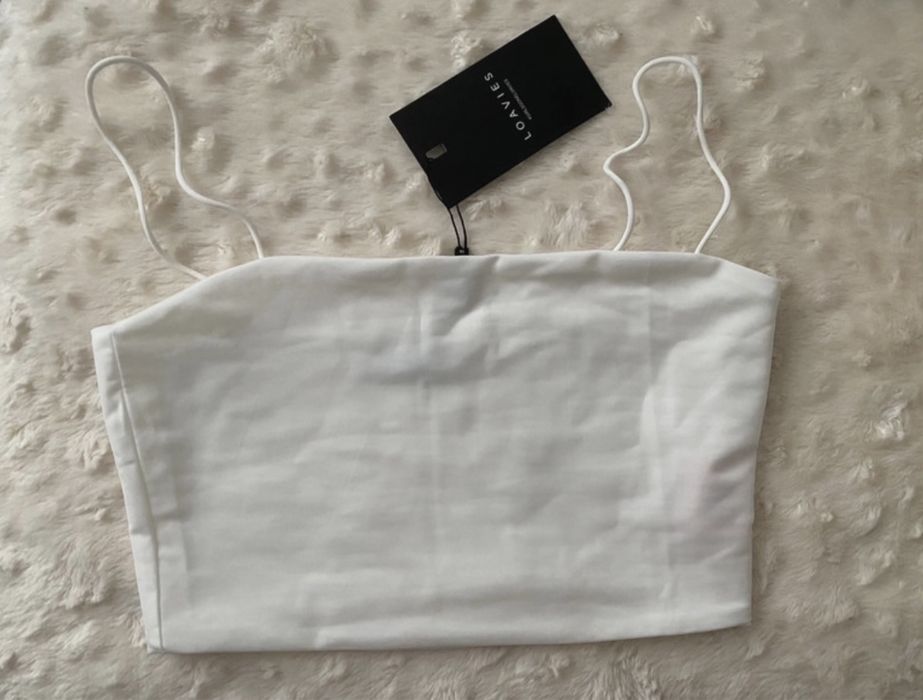 Crop top Branco Loavies
