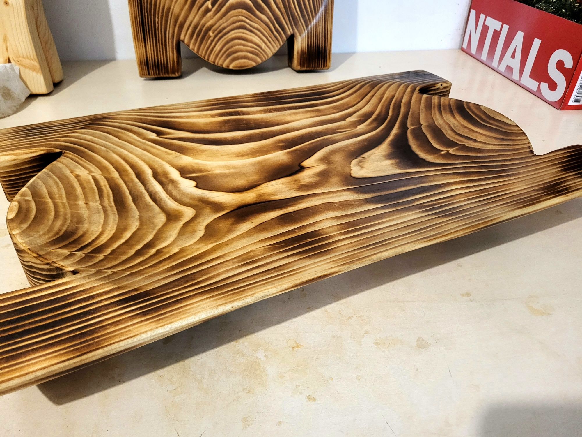 Koryto cateringowe drewniane NIECKA TACA do podawania jedzenia 45 cm