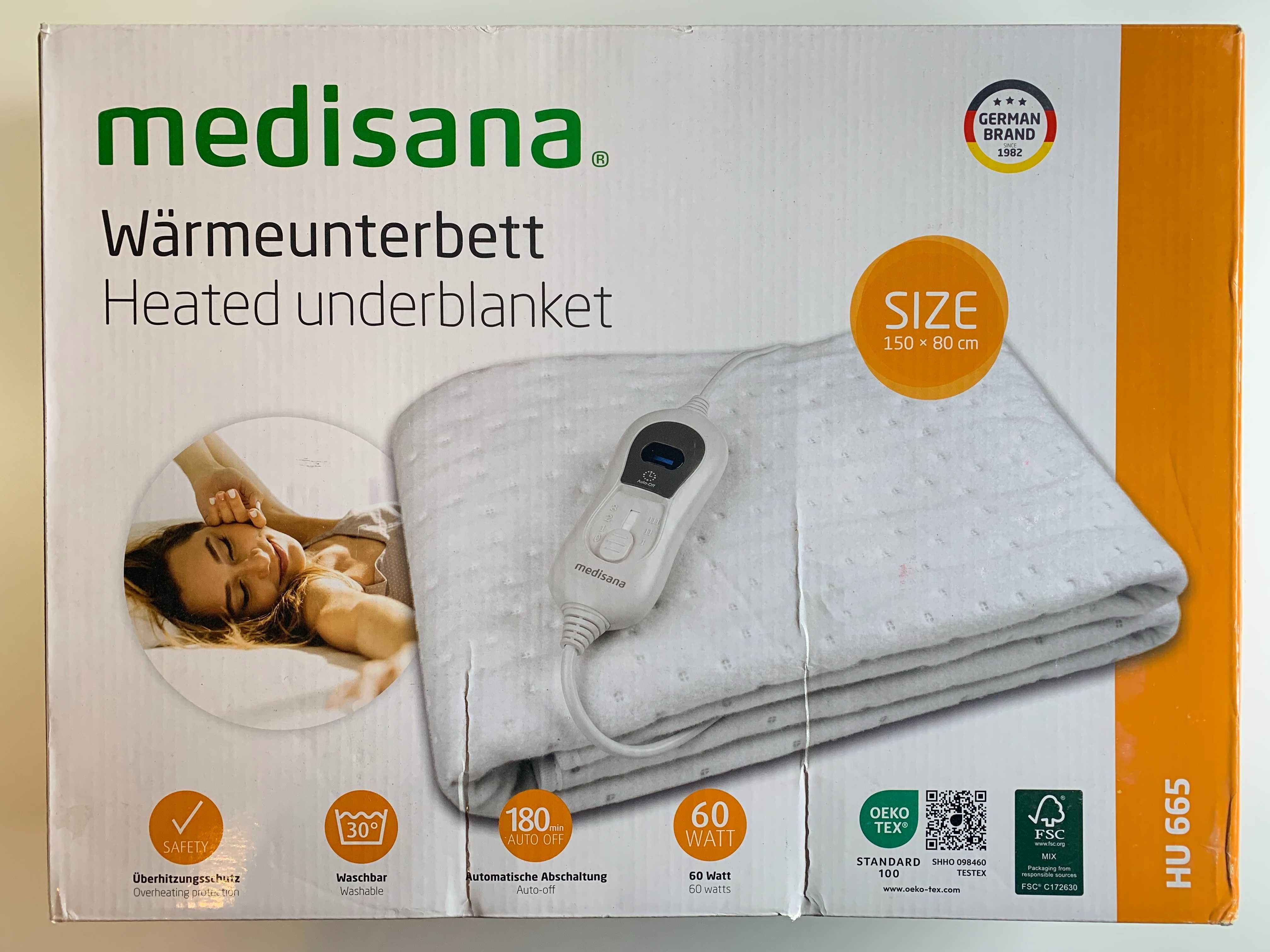 Medisana HU 665 mata grzewcza pod materac ogrzewanie 150x80 OEKO-TEX