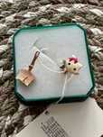 Золоті дитячі сережки Hello Kitty
