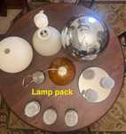 Pack com 8 candeeiros suspensos