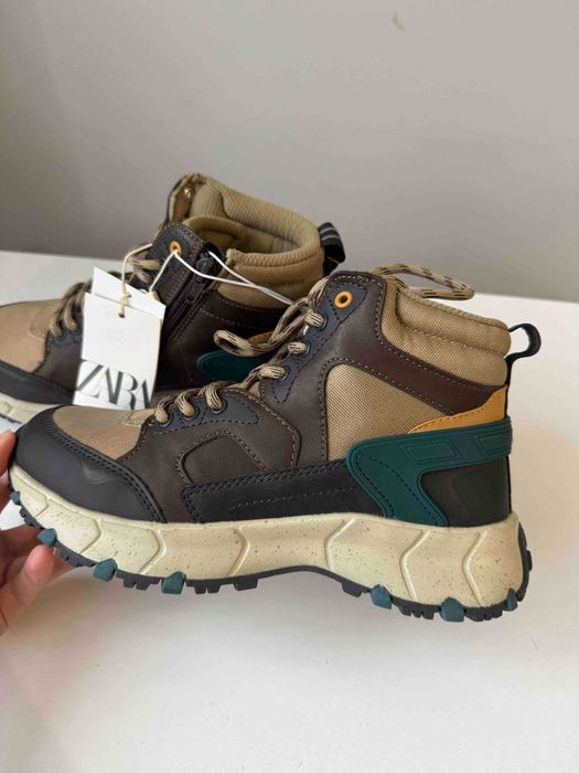 Теплі дитячі підліткові ботинки Zara зара 36 термо ботинки сапоги