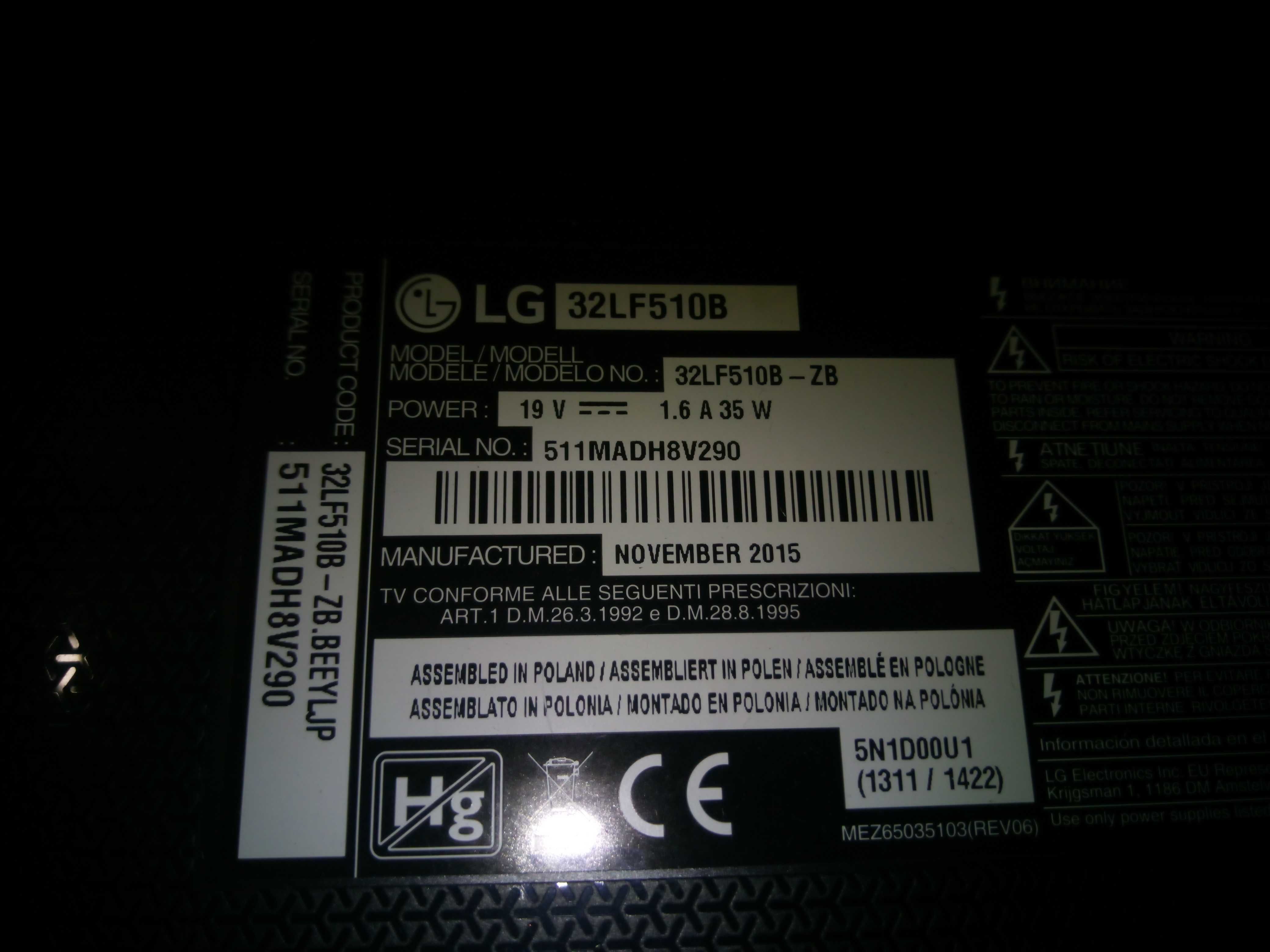 Плата MAIN LD55B EAX66453203  EBT64049804 32LF510B