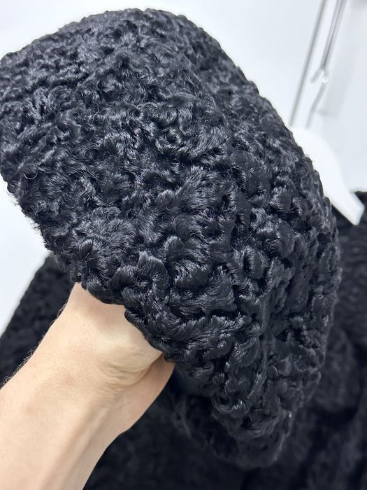 Futro Luksusowy Płaszcz i Czapka Swakara Karakuły