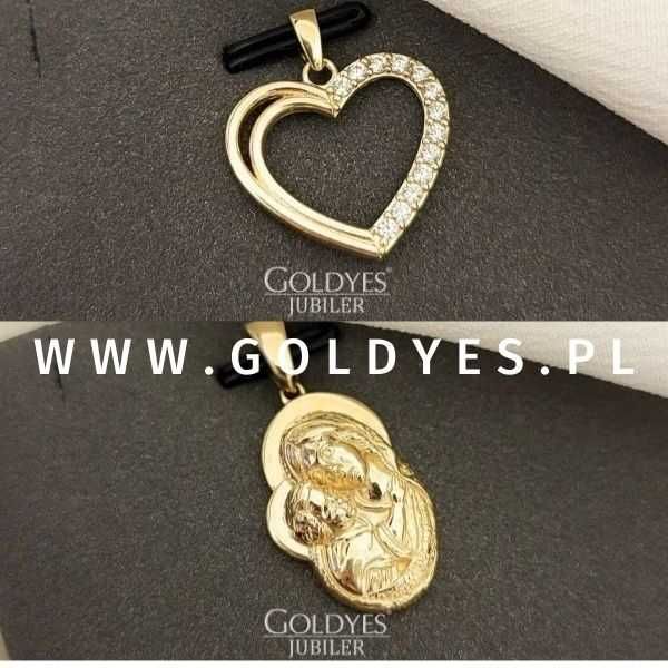złote zawieszki próby złota 585 14k