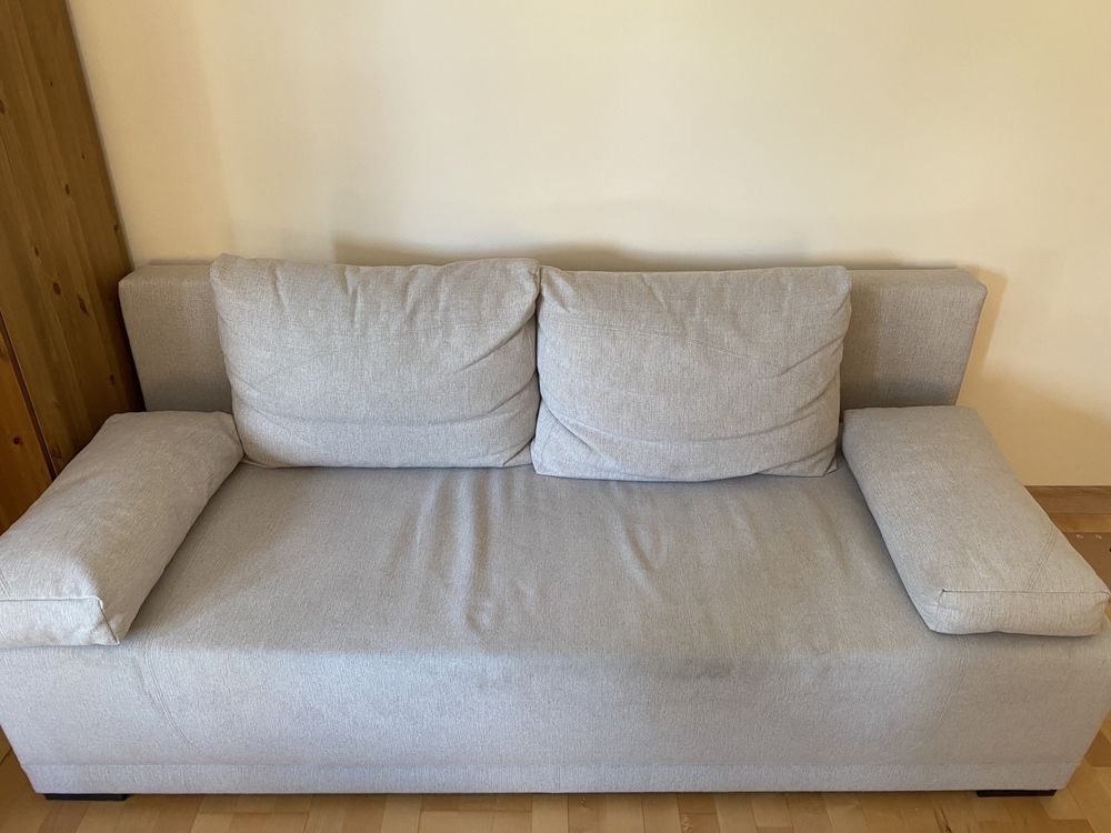 Sofa trzyosobowa z funkcją spania, rozkładana, ARVIKEN Ikea, wersalka.