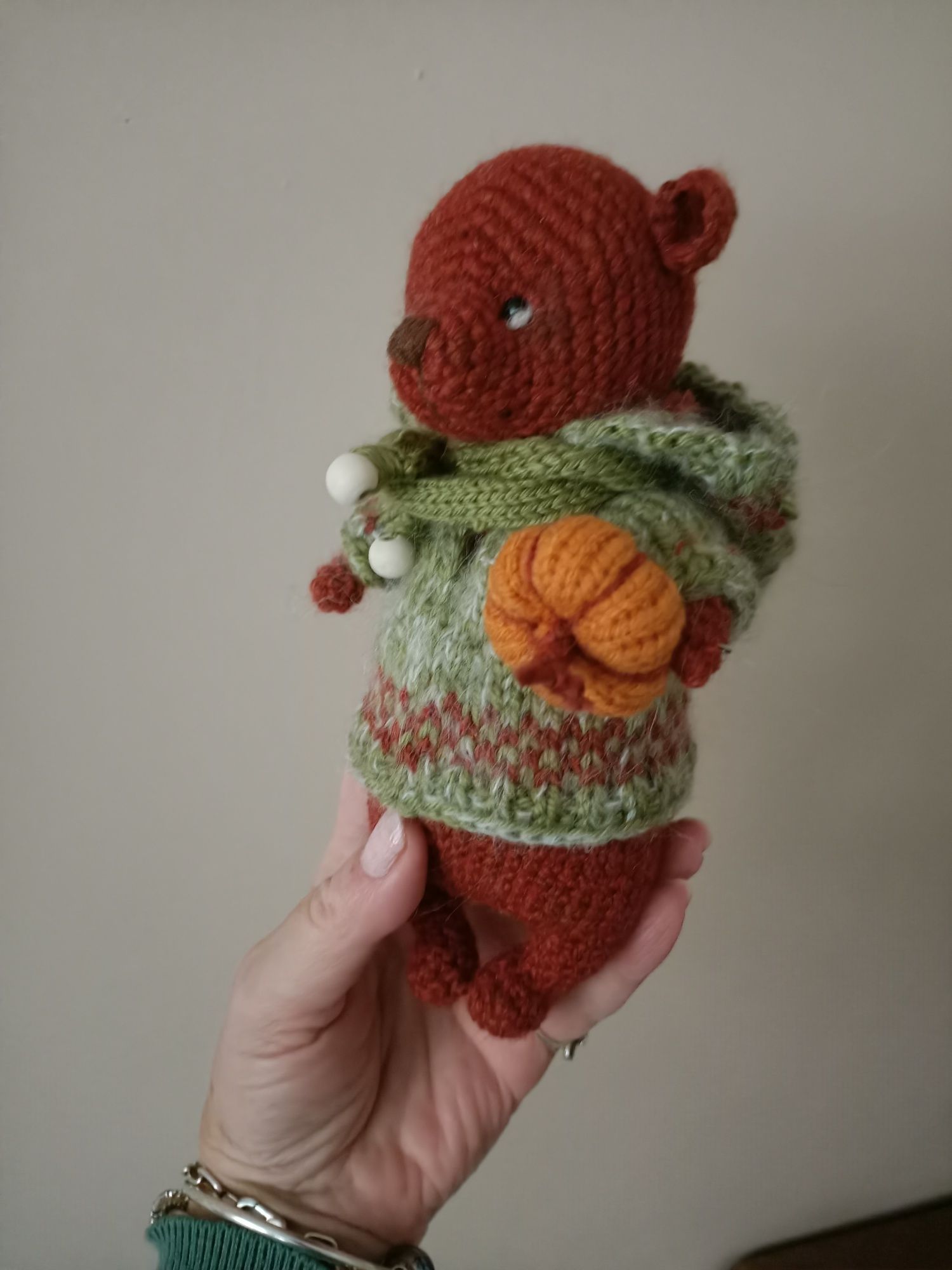 Śliczny miś amigurumi