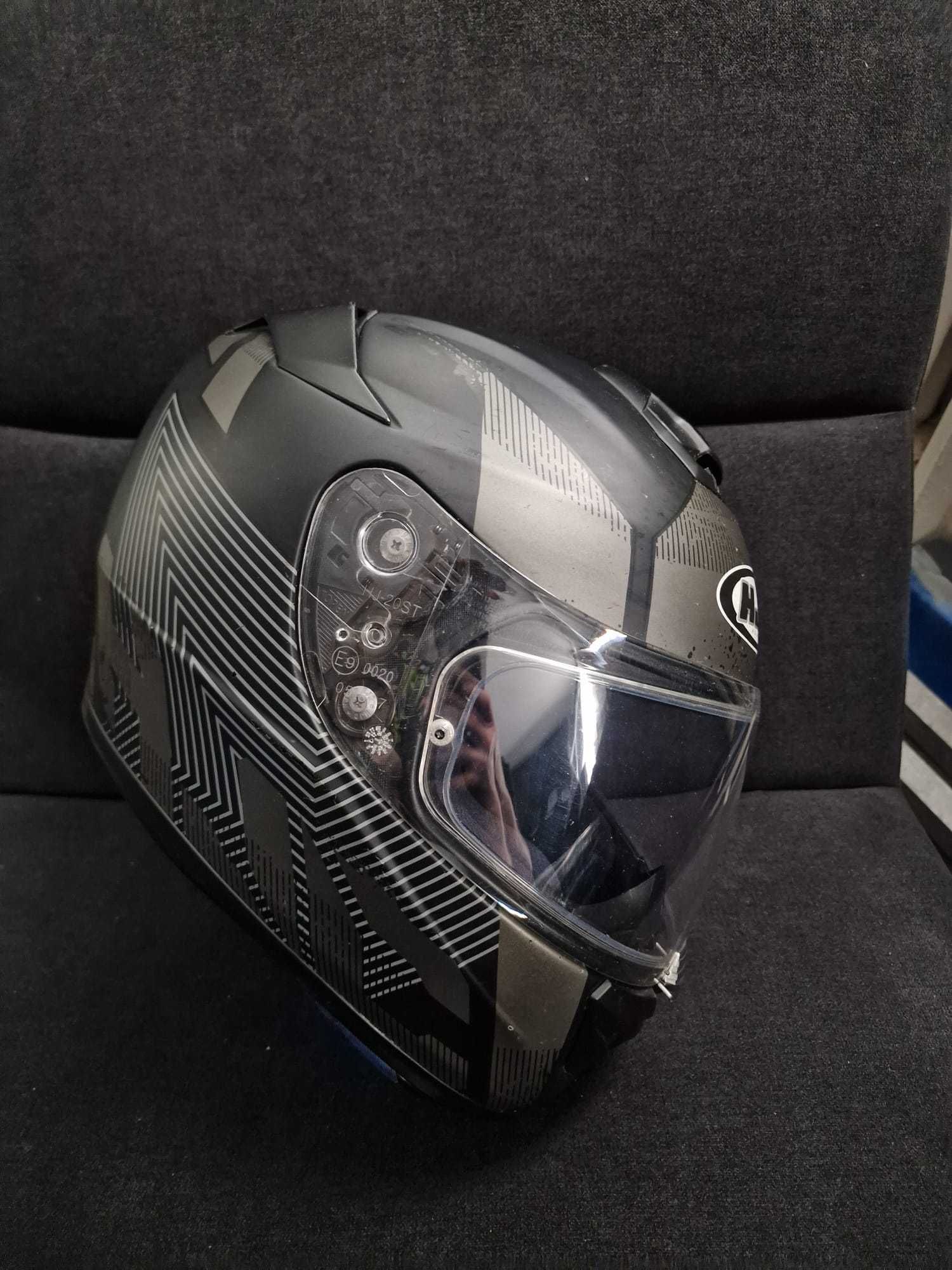 Kask  motocyklowy HjC R zapięcie DD rozmiar M z interkomem Sena SMH10R