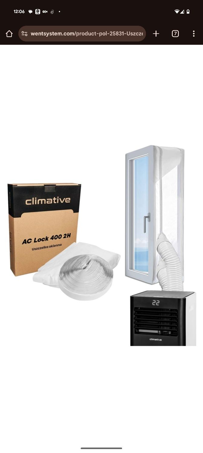 Uszczelnienie okna klimatyzacja Climative AC lock 400
