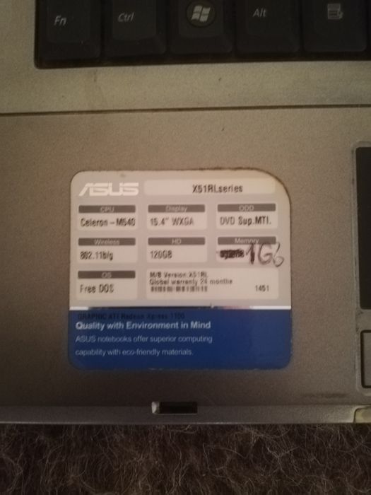 Asus X51RL, ноутбук