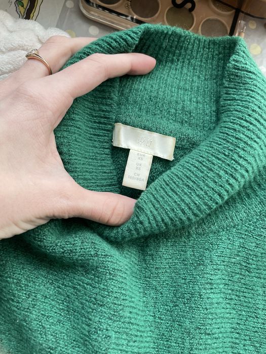 Кофта оверсайз зелена