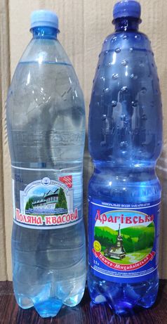 Мінерально-лікувальна вода "Поляна квасова" і  "Драгівська" 1.5л