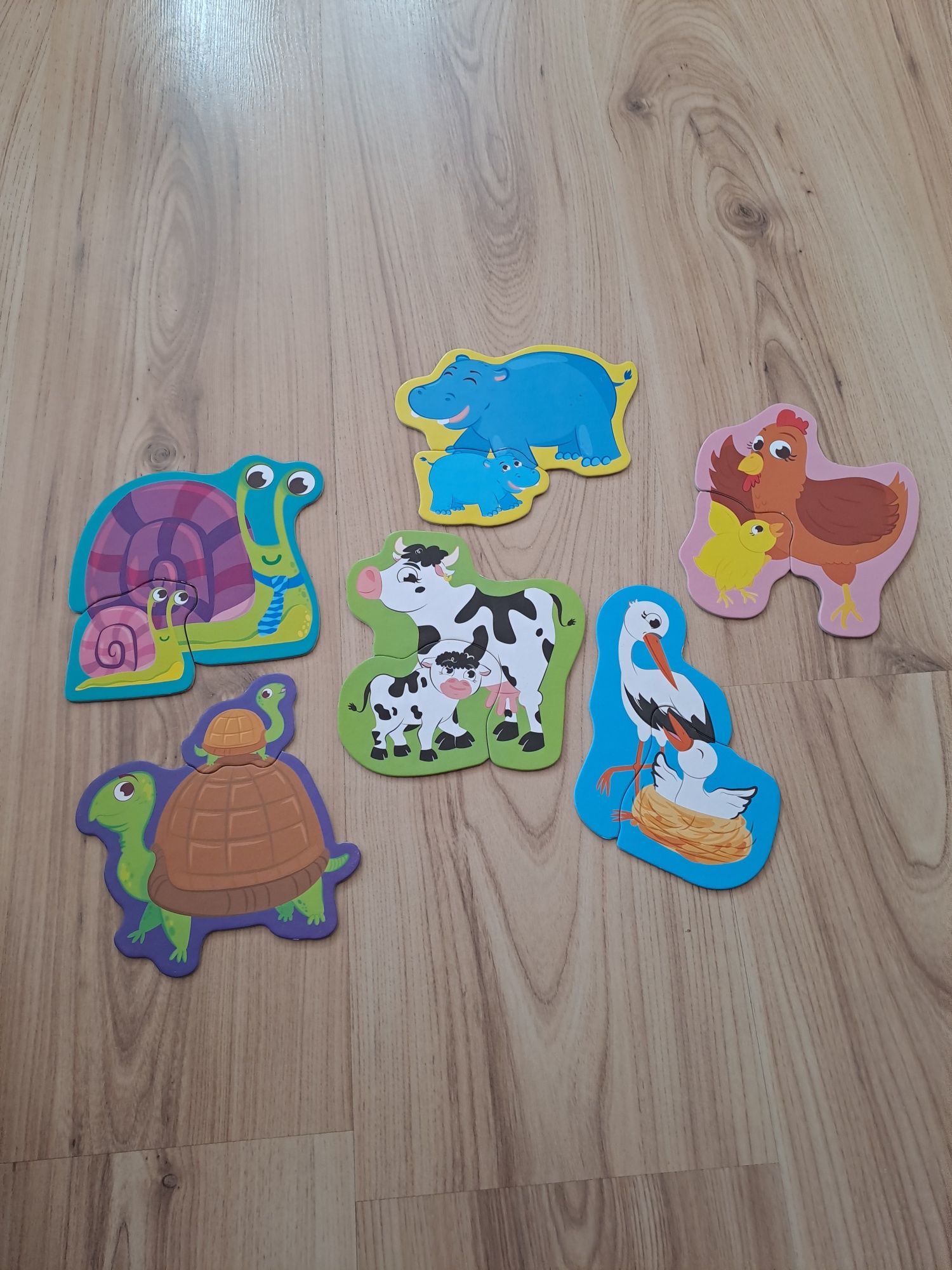 Puzzle- wierzęta+ puzzle po angielsku