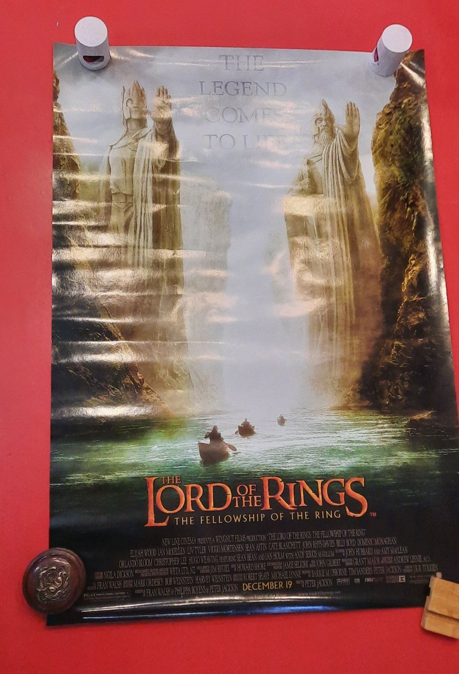 Poster com moldura metálica de o Senhor dos Anéis