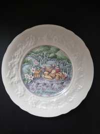 Gien Francja porcelana talerz