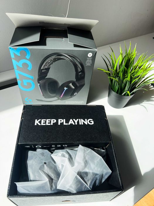 Gamingowe słuchawki Logitech G733 Lightspeed czarne bezprzewodowe