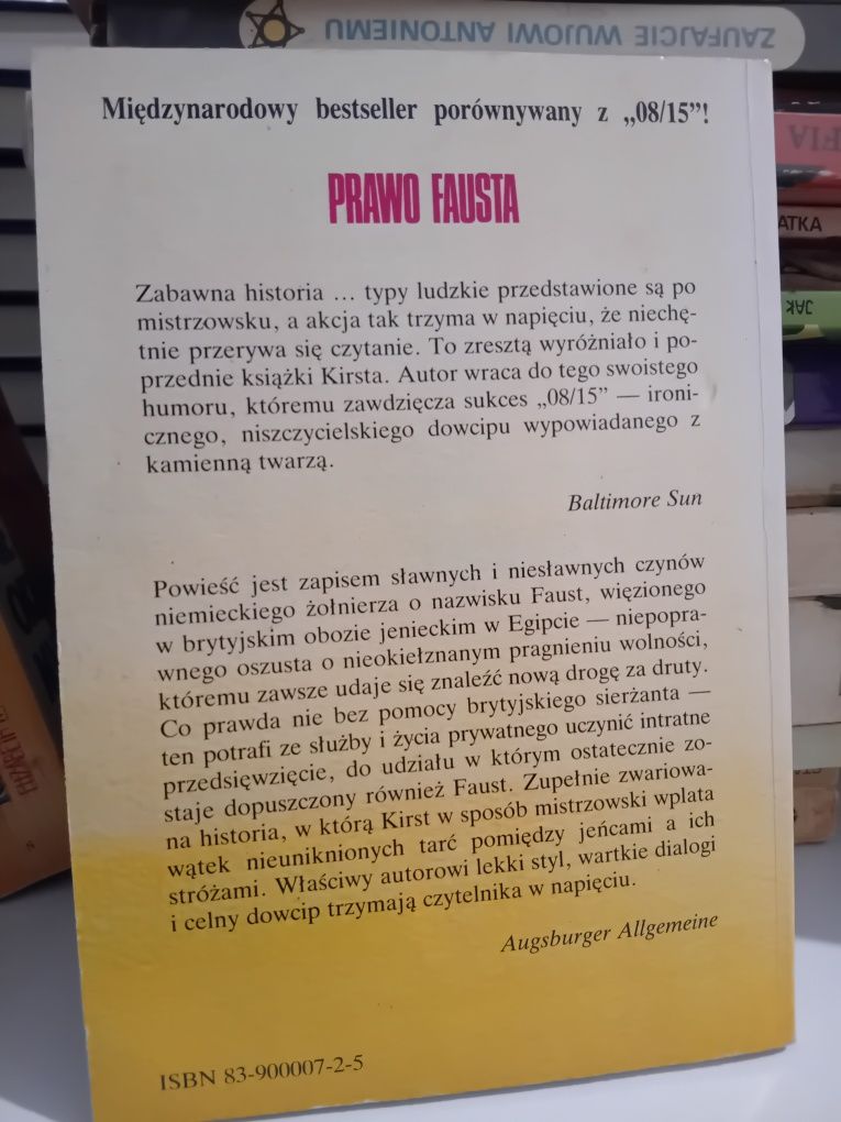Hans Hellmut Kirst Prawo Fausta