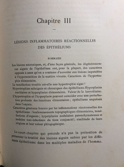 L'Inflammation. Études anatomo-pathologiques, 1893