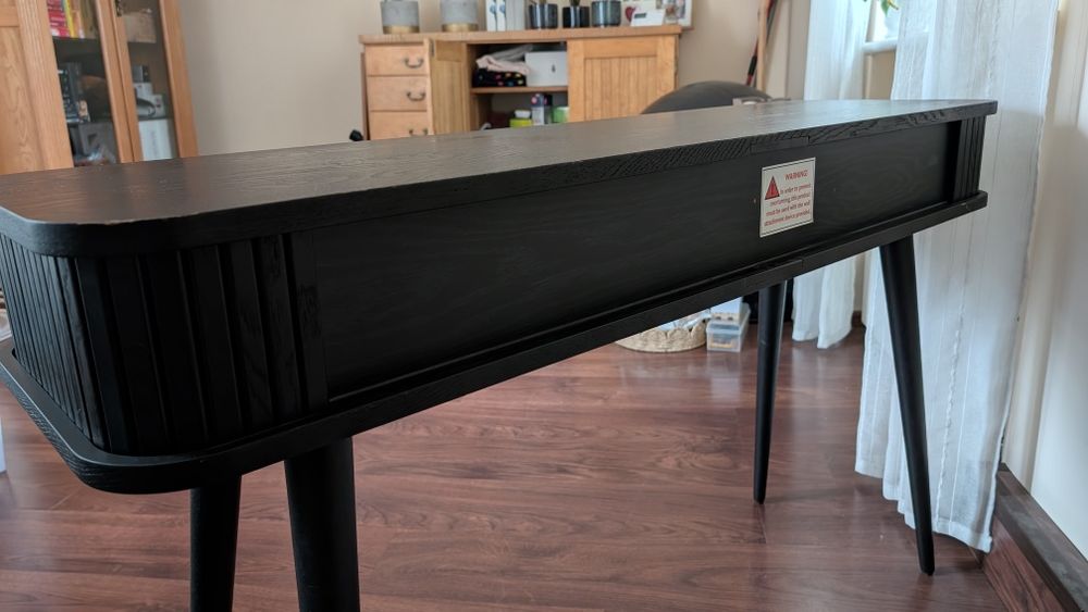 Biurko / konsola w skandynawskim stylu czarna