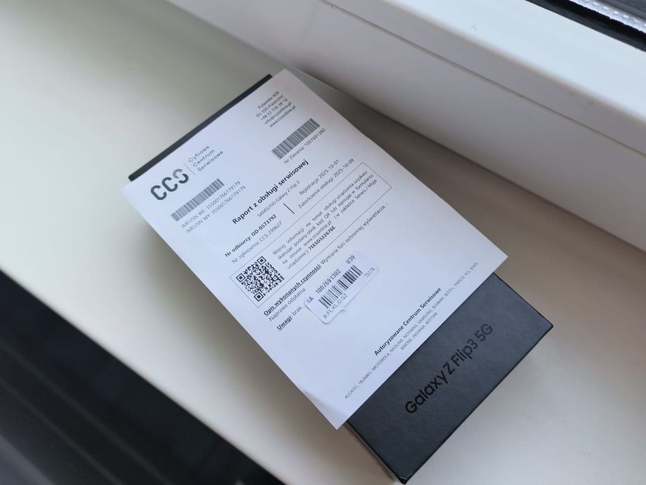 Samsung Galaxy Z Flip 3 128 Gb Czarny SM-F711B Perfekcyjny Nowa folia!