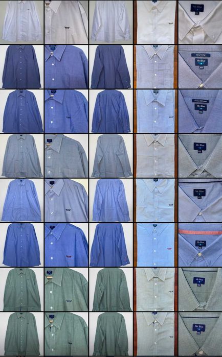 Camisa Mr. Blue Algodão Azul Manga Comprida Regular Fit