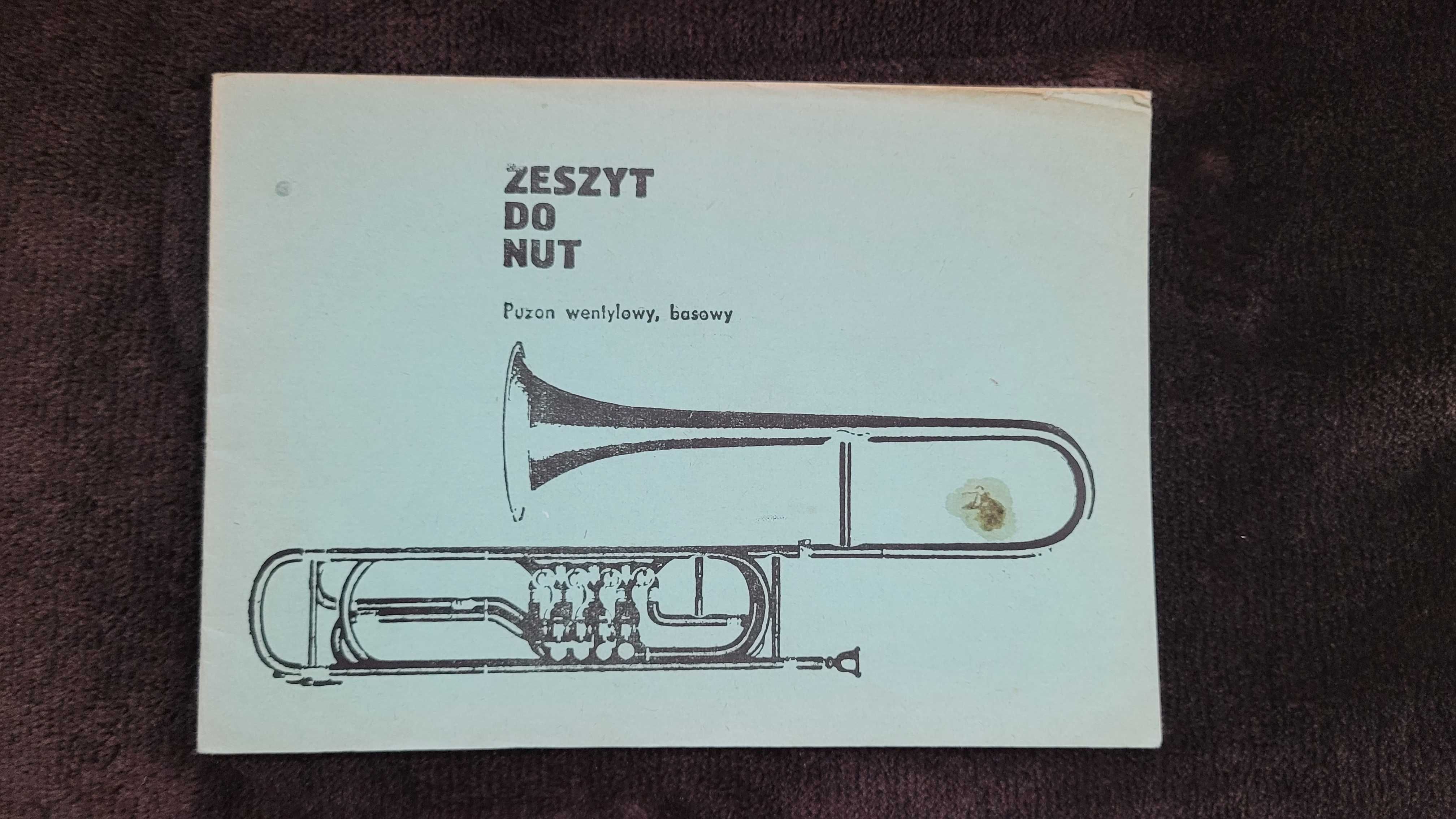 Zeszyt do nut A5, brulion PRL, puzon