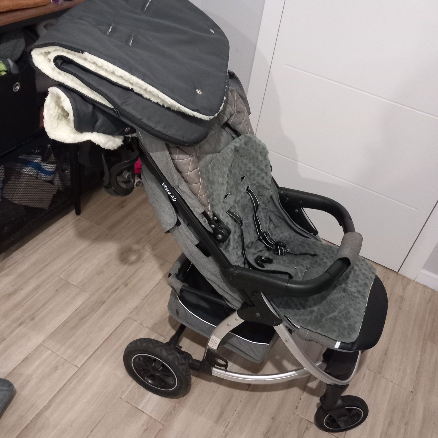 Wozek spacerowy spacerówka vista air bogaty zestaw