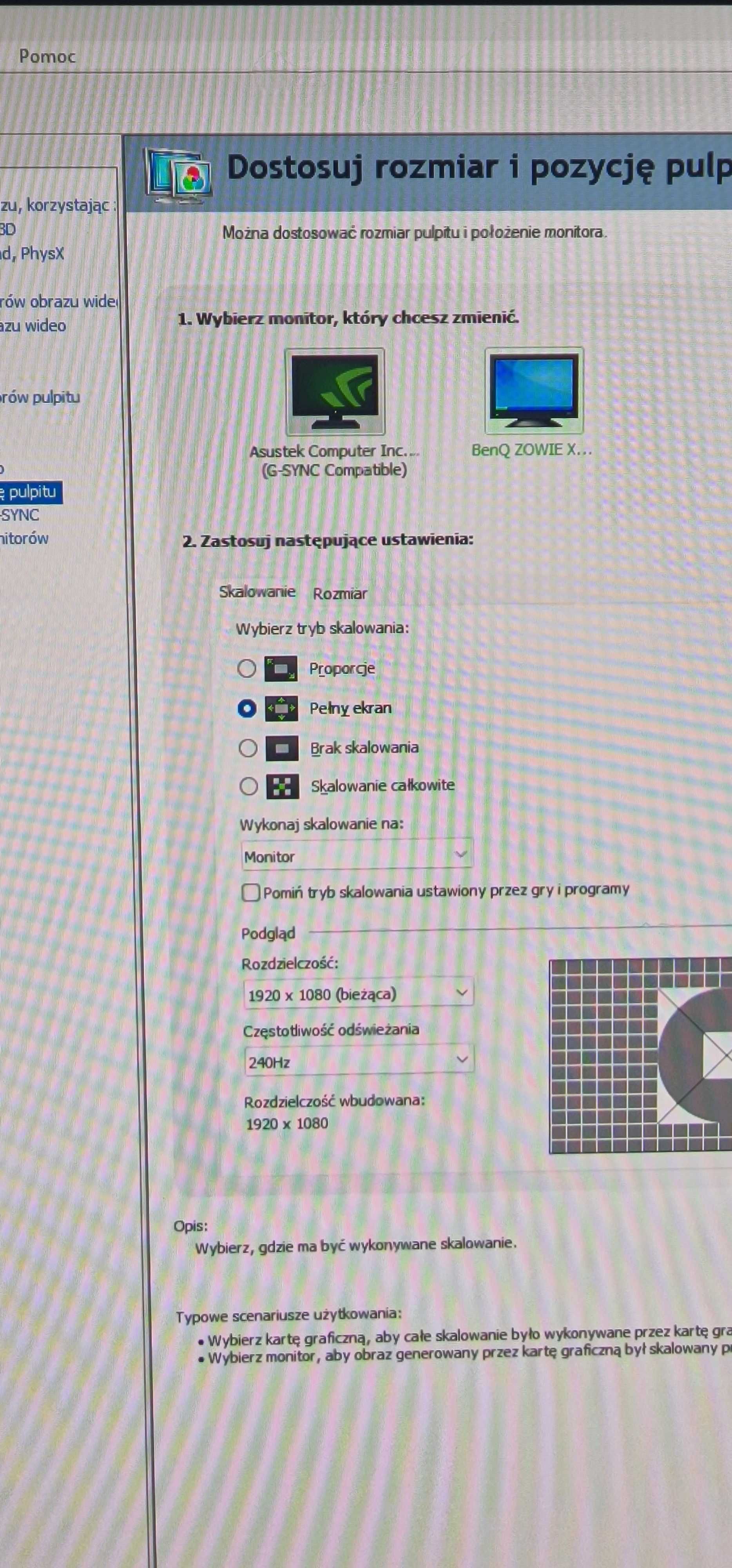 Monitor benq 240 hz
