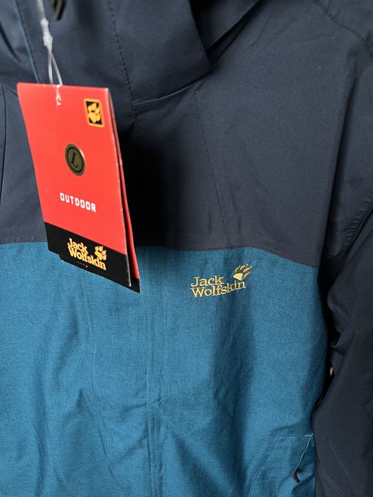 Тепла куртка витрівка на мембрані 2в1 з флісовою кофтою Jack Wolfskin