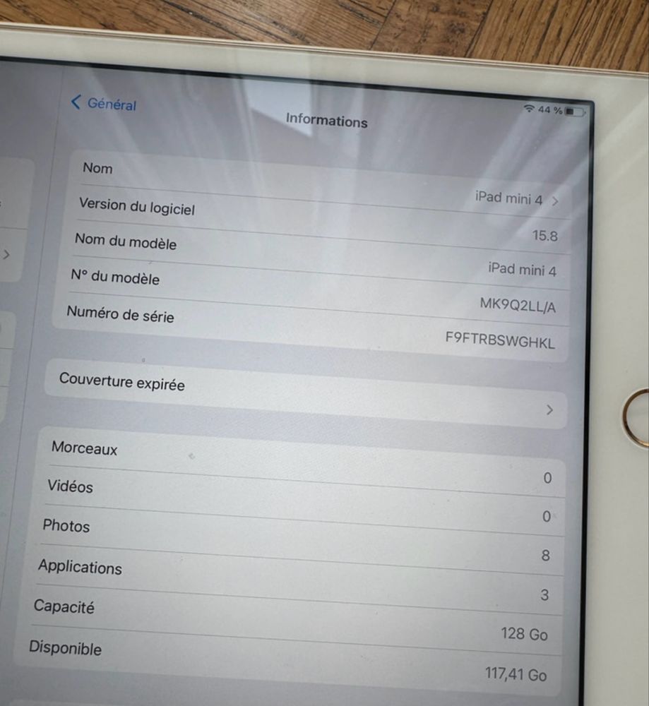 iPad Mini 4 - 128GB + 4G