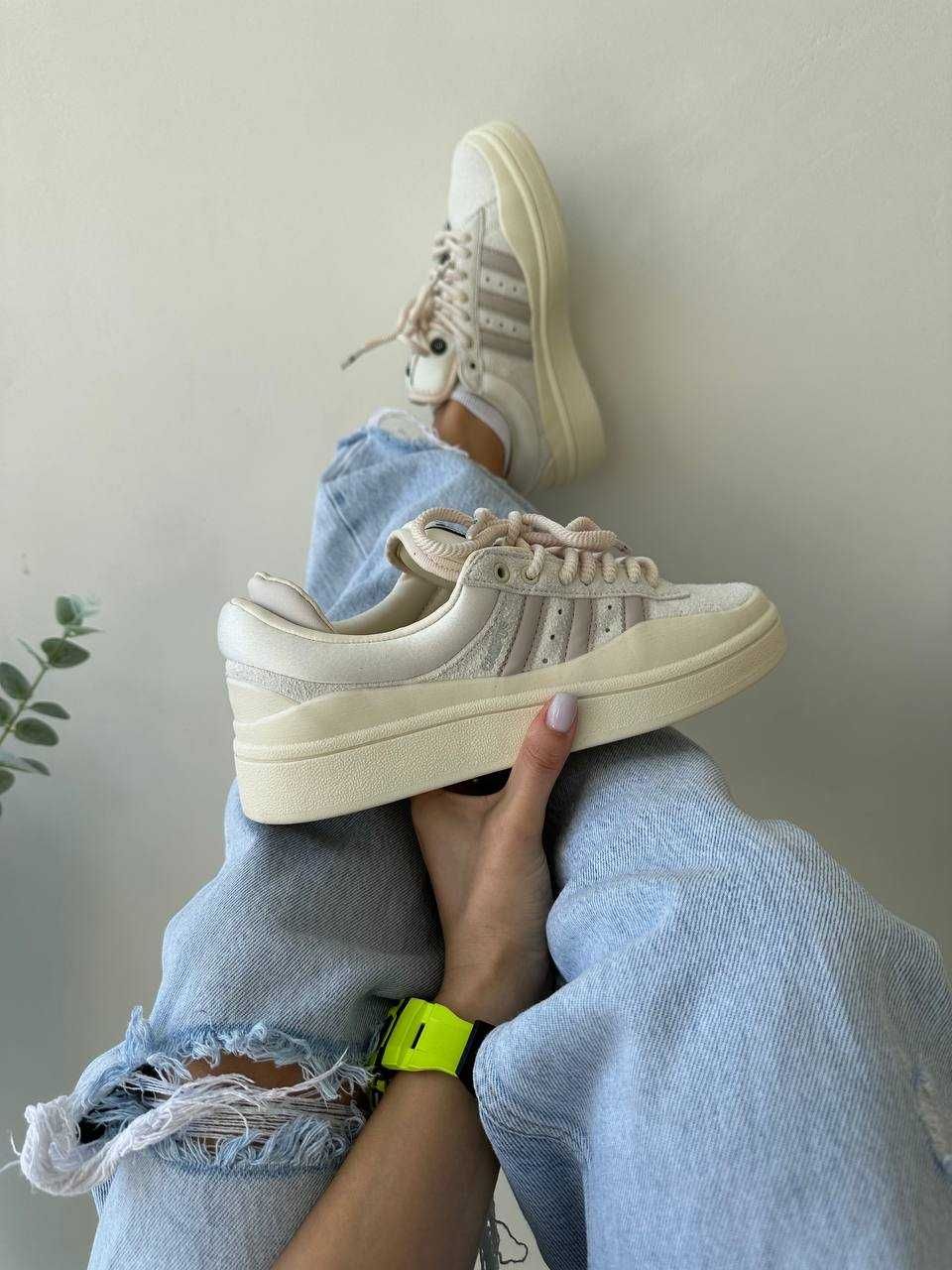 Кроссовки Adidas Campus Bad Bunny бежевые / Адидас Кампус 36 38 39 40