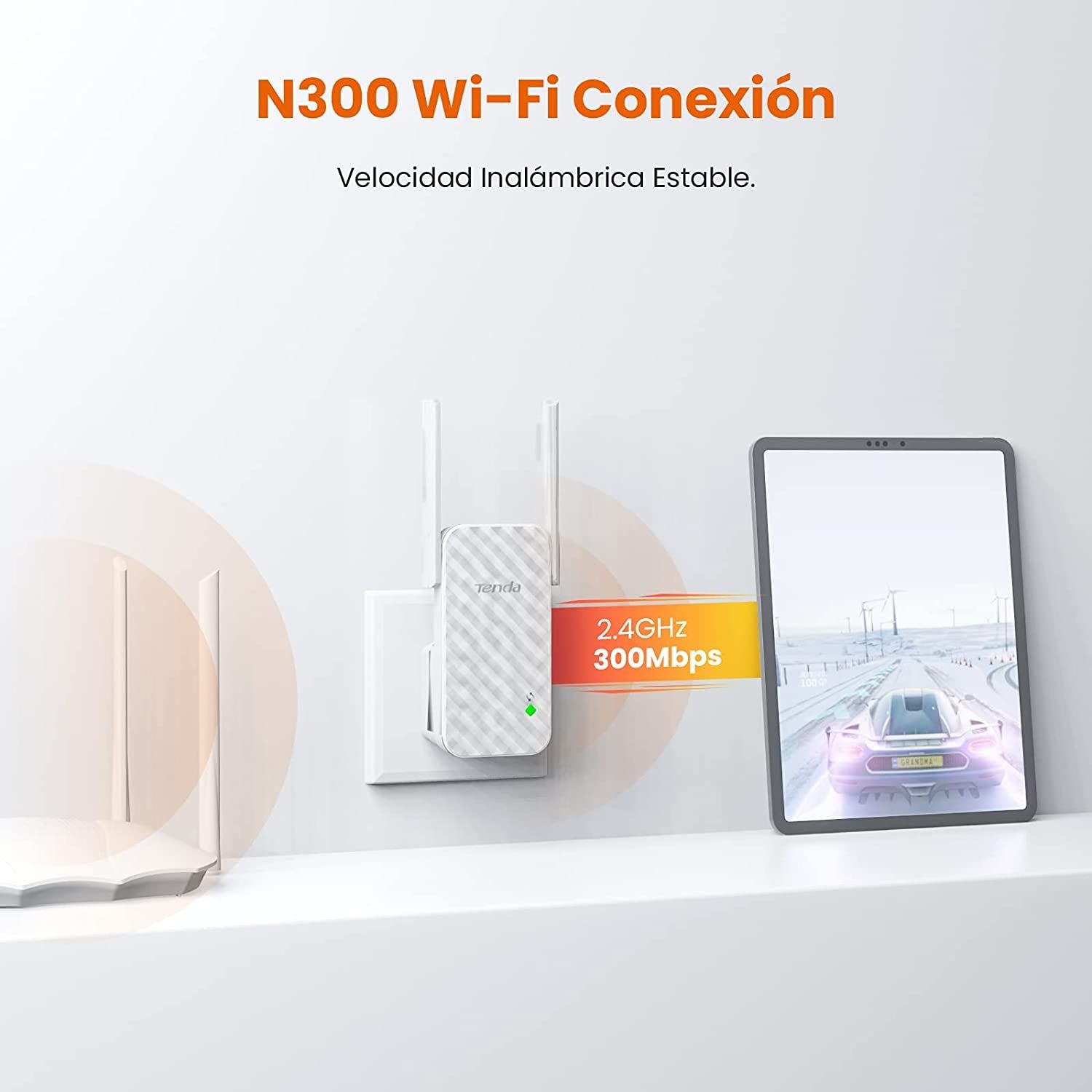 Selado! Repetidor Tenda N300 A9 Repetidor WiFi extensor rede amplifica