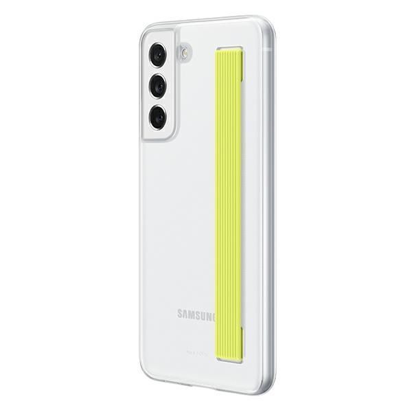 Etui Clear Cover Slim Strap do Samsung Galaxy S21 FE 5G - Biały