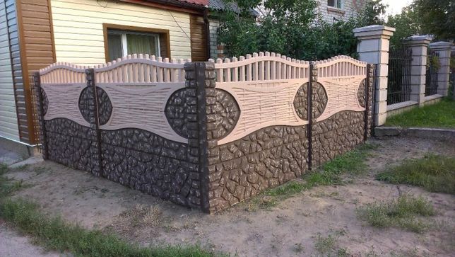 забор из бетонных плит цена украина