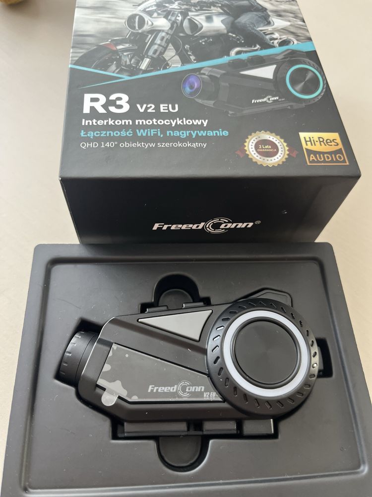 Interkom motocyklowy FreedConn R3 z wideorejestratorem