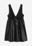 B.P.C koszula nocna babydoll satynowa czarna z koronką r.44/46