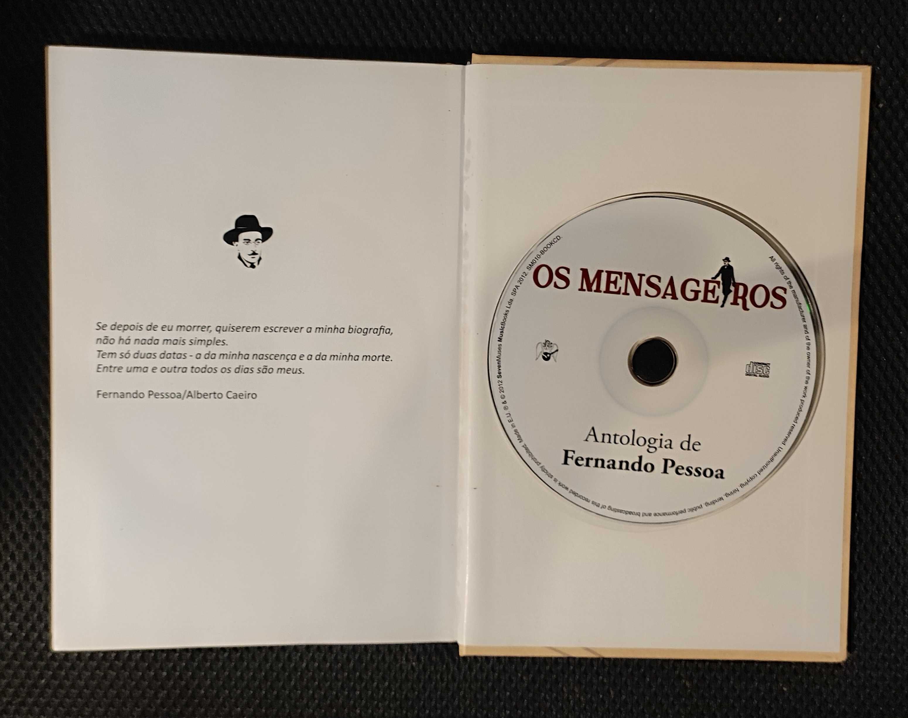 Os Mensageiros: Antologia de Fernando Pessoa -> Livro+ CD