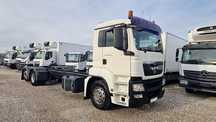 MAN Tgs 26.320 6x2/ Rama 10m/oś skrętna/Manual  Laweta ,Beczka,Asenizacyjna.Kiper, Hds ,skrzynia, rama do zabudowy