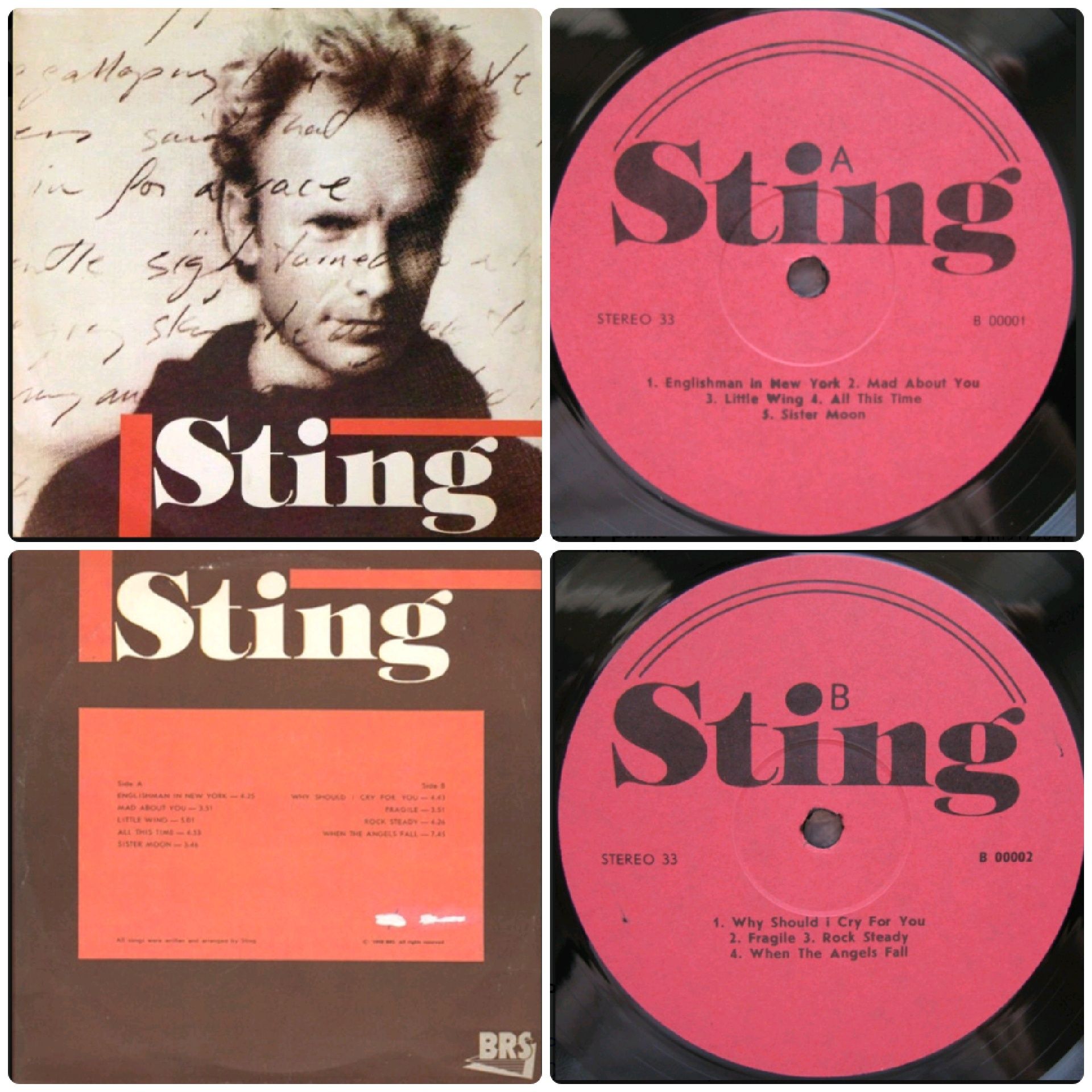 Вінілові платівки  -  Sting