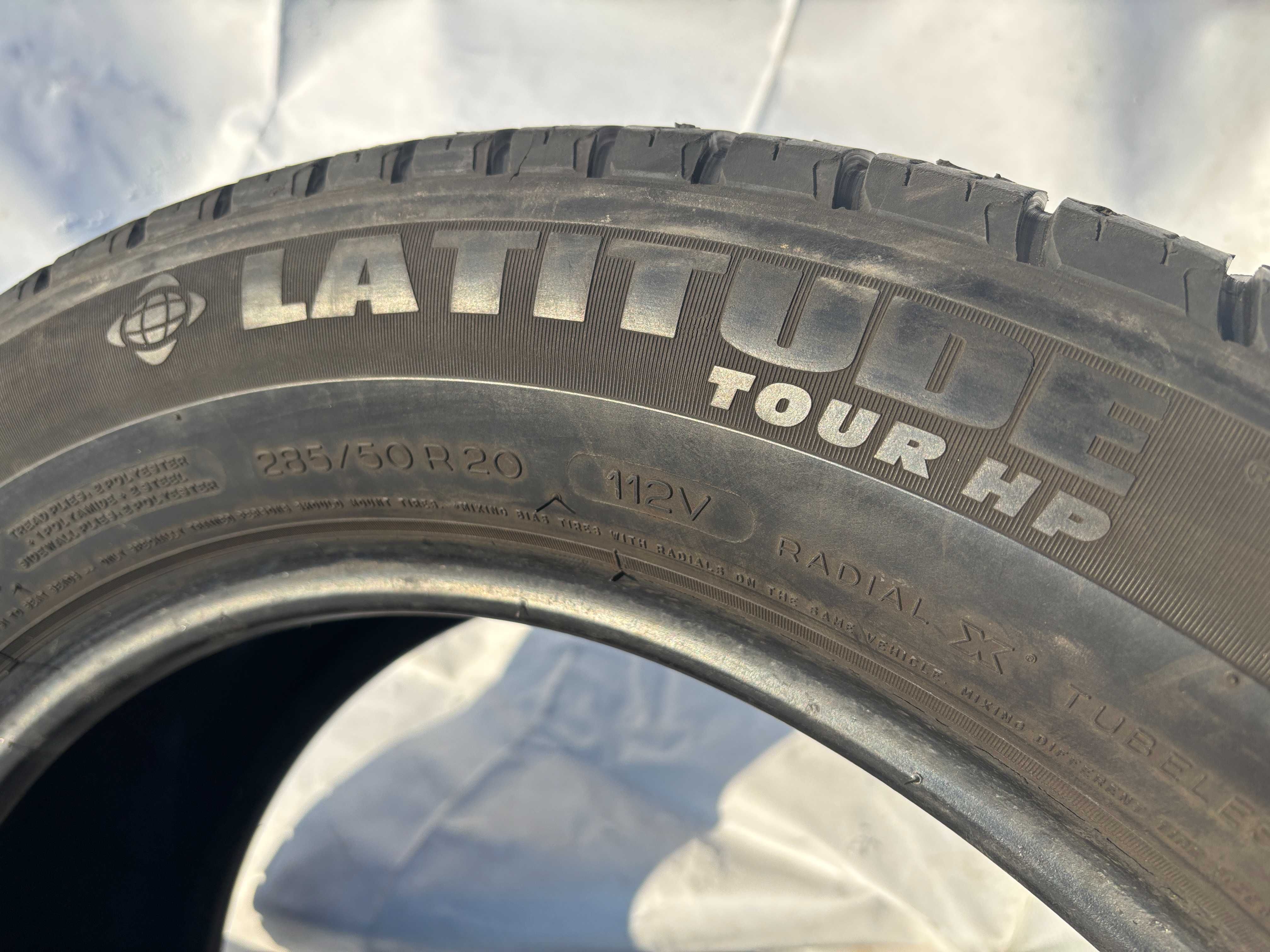 285-50-R20 MICHELIN LATITUDE  4штуки летней резины GERMANY 2022