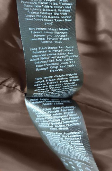 Płaszcz Kurtka Parka Z Kapturem Pikowana Ocieplana Puffer Only |R. S