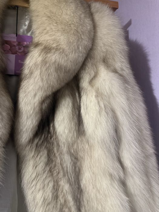 Naturalne futro z lisa + szal z lisa komplet naturalny