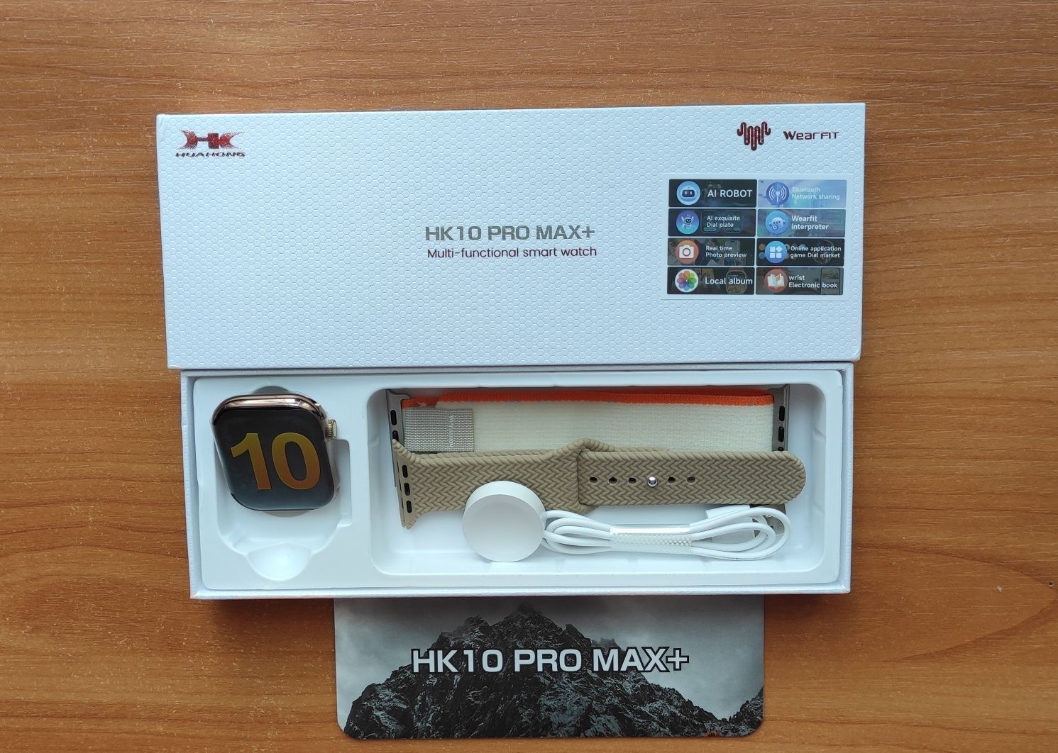 Cмарт-годинник HK10 Pro Max Plus  AMOLED(gold)