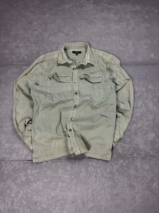 SMOG washed denim jacket kurtka jeansowa katana y2k (L) 90s 80s retro