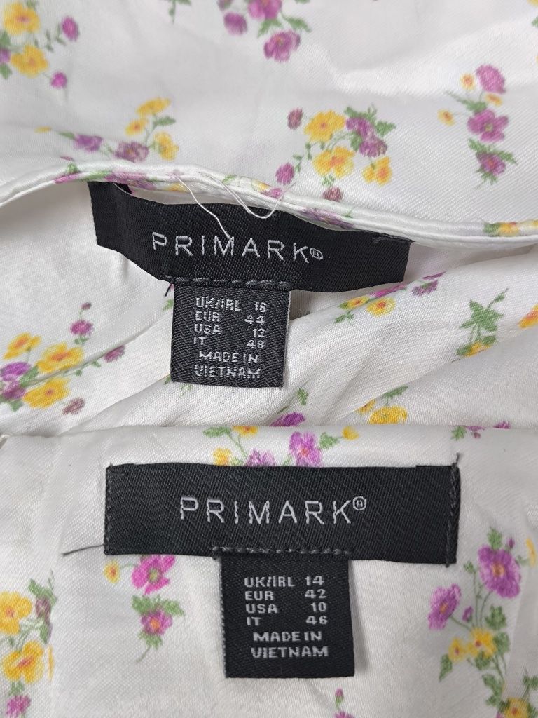 Kwiecisty, przewiewny, komplet w kwiaty, Primark, wiskoza, L/XL