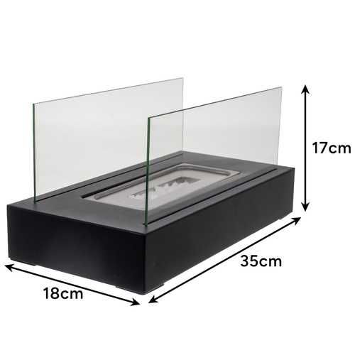 Biokominek 35x18x16,5cm bezdymny na biopaliwo - bioetanol