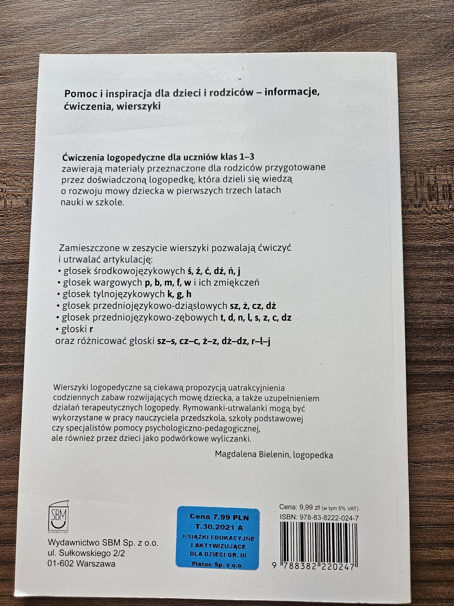 Ćwiczenia logopedyczne dla klas 1-3