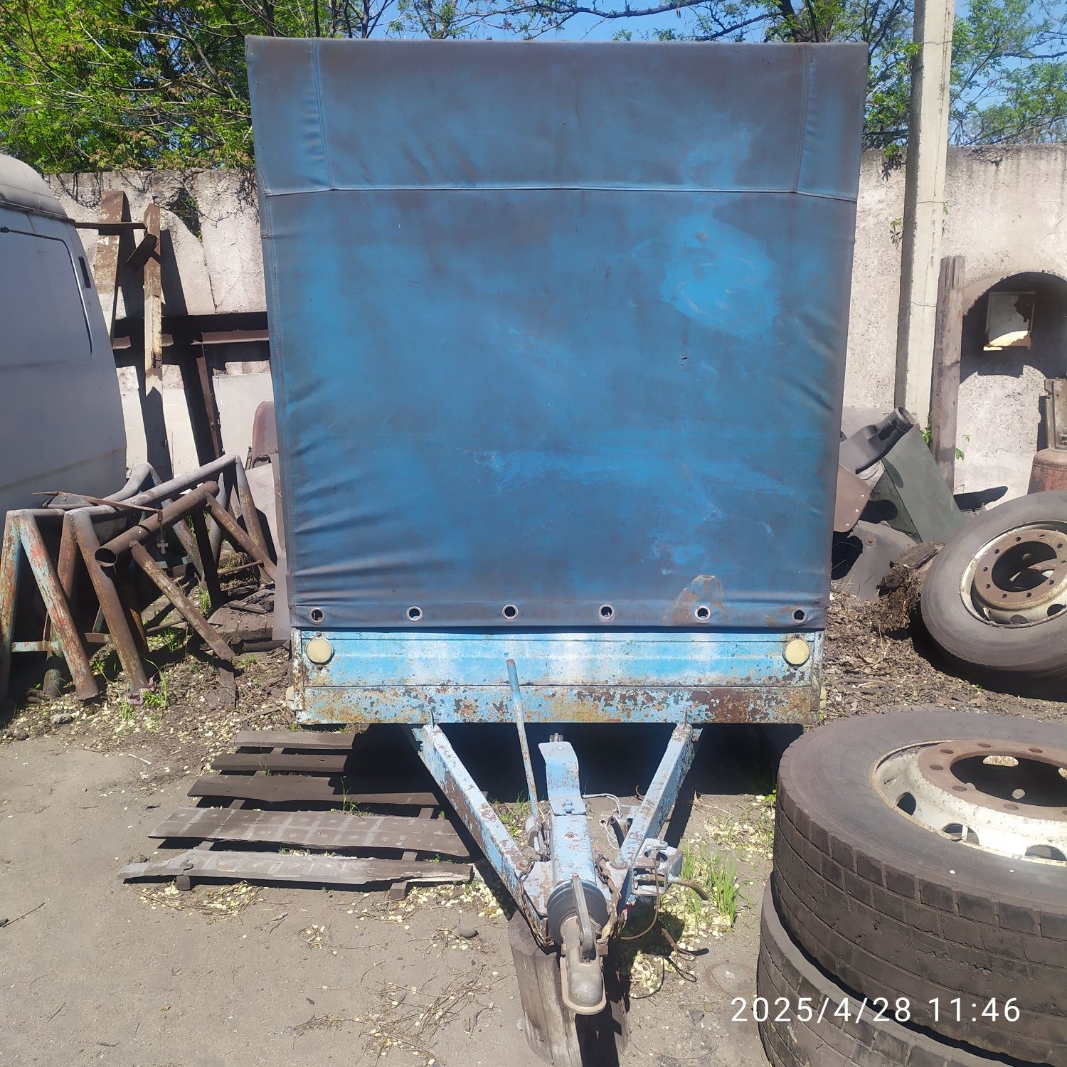 Прицеп двухосний тентований, марки П-5-01, 2006 року випуску